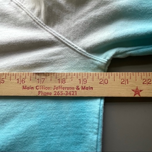 K. Jordan Sweatshirt Dip died Slit sleeves Blue M - Picture 6 of 7